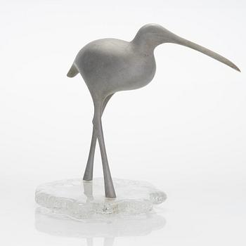 Tapio Wirkkala, skulptur, "Suokurppa" (Beckasin),  TW 513, signerad och stämplad.
