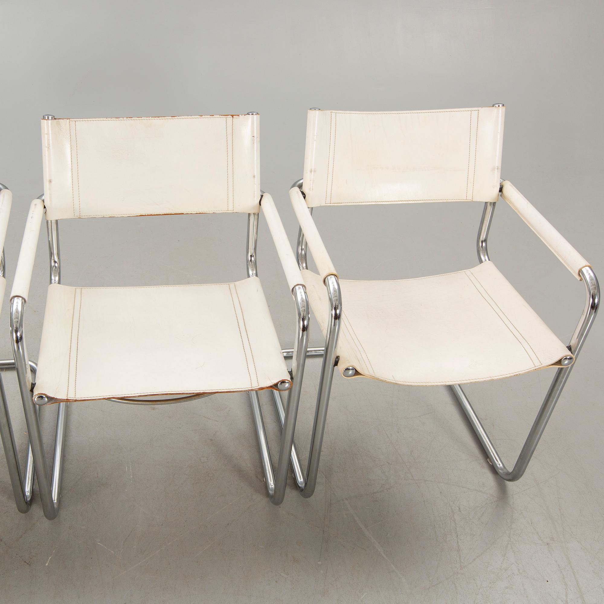 Mart Stam,  karmstolar 4 st "Cantilever", Jox Interni 1990-tal.