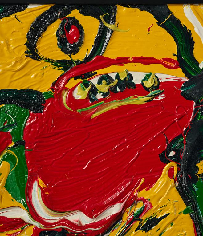 Bengt Lindström, "Figur mot gult".