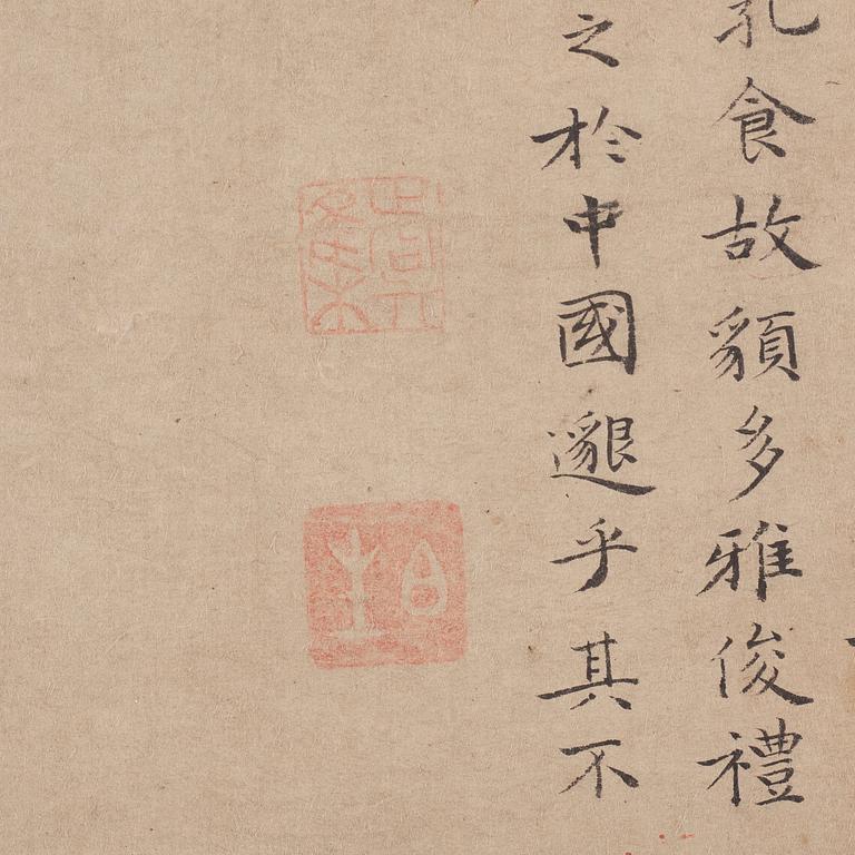 A Chinese album with paintings of Envoys Presenting Tribute  职贡图(Zhigong tu), probably 17thCentury, after an old master.