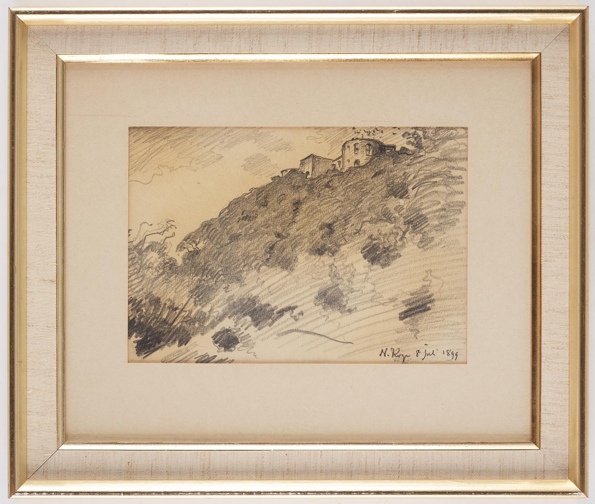 Nils Kreuger, Borgholms slottsruin.