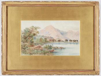 Malcolm Crouse · MALCOLM CROUSE, "Crummock Water", akvarell, signerad, troligen tidigt 1900-tal.