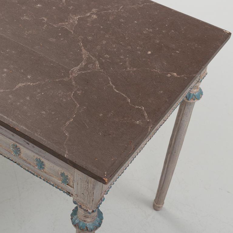 A late Gustavian style desk, around the year 1900.