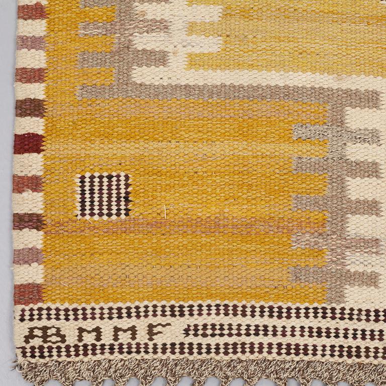 Marianne Richter, MATTO, "Gula havet", flat weave, ca 298 x 204 cm, signed AB MMF MR.