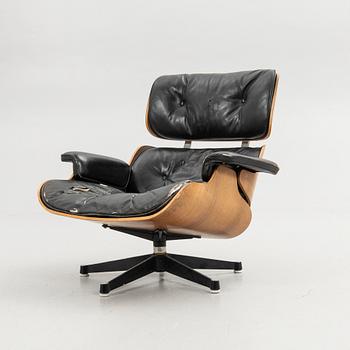 Charles & Ray Eames, fåtölj, "Lounge Chair", för Herman Miller, 1970-tal.