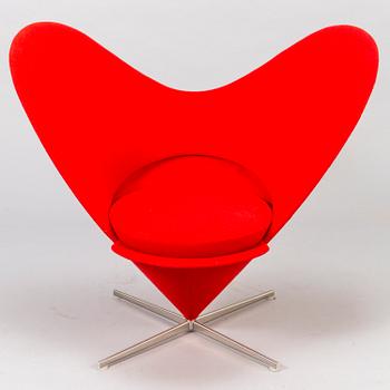 VERNER PANTON. "Heartshaped Cone chair". Vitra. 21th century.