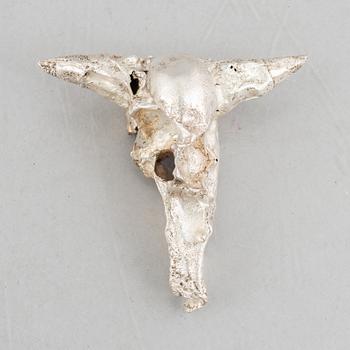 A sterling silver sculpture, mark of Lars Arby, Gothenburg, Sweden 1982.
