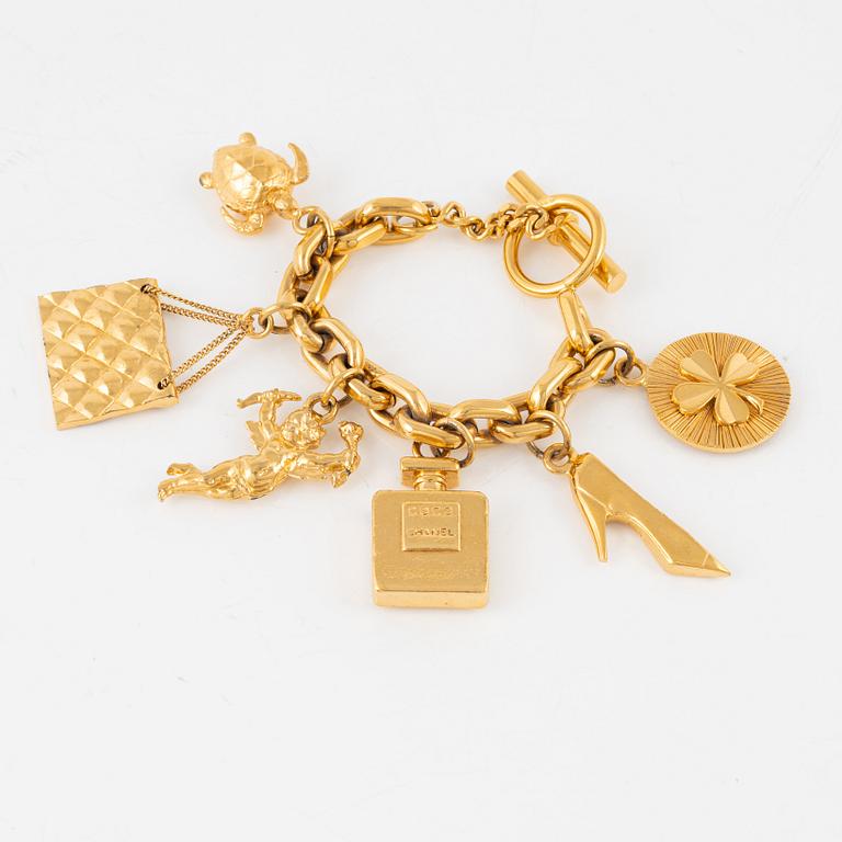 Chanel, Bracelet with charms, early 1980s.
