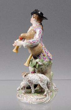 FIGURIN, porslin. Meissen, 1700-tal.