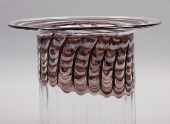 VAS, glas, Kerttu Nurminen, Notsjö Finland Sign.