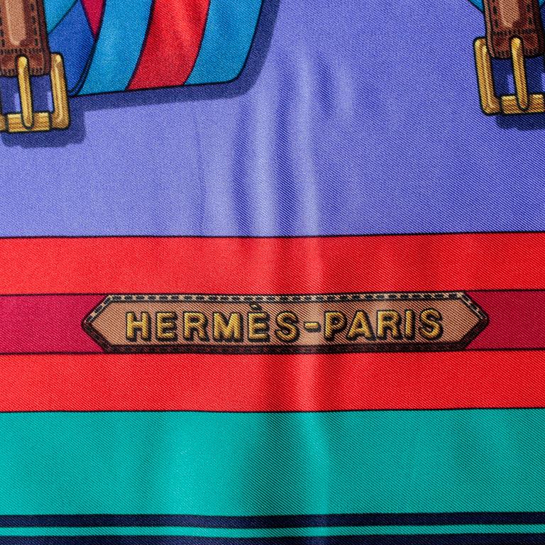 SCARF, "Carre Les Sangles", Hermès.