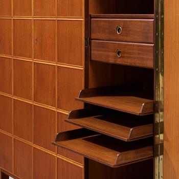 Oscar Nilsson, a teak cabinet executed by cabinetmaker Gustav Bouvin for the Stockholm craft association, Sweden 1939.