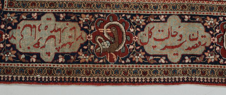 SEMI-ANTIQUE KESHAN so called Motachem. 209 x 137 cm.