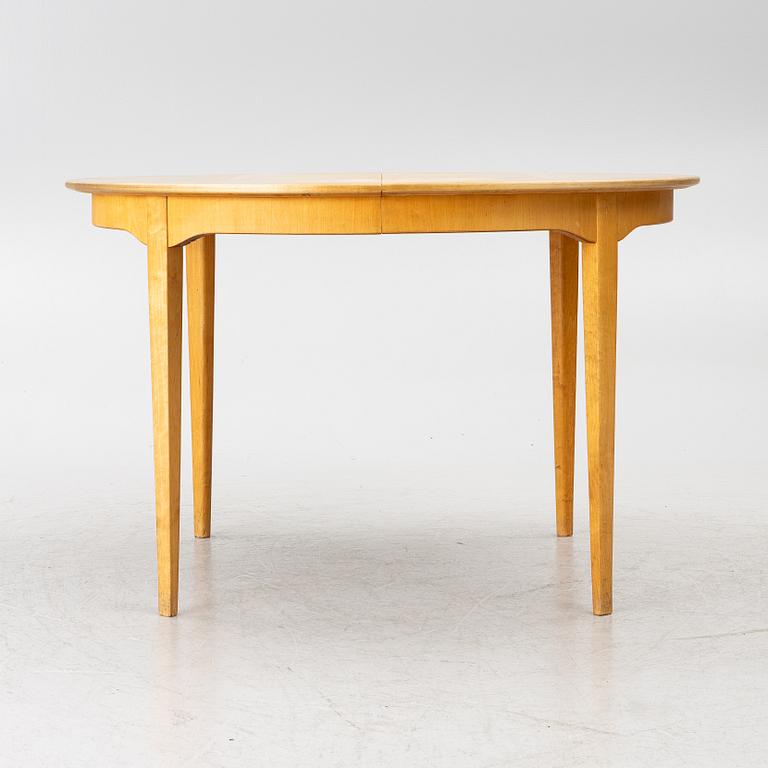 Carl Malmsten, Dining table and four plus two chairs, "Talavid", OH. Sjögren, Tranås.