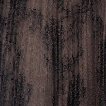 Valentino, a black lace dress, size 6.