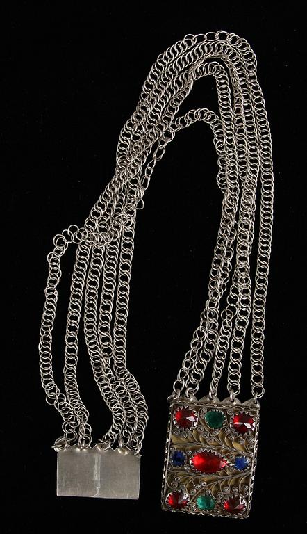 HALSLÅS, silver. Anders Gustaf Ingelman, Kalmar (1813-1822).