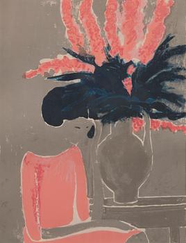 ANDRÉ BRASILIER, litografi, signerad, numrerad 57/80. Med dedikation.