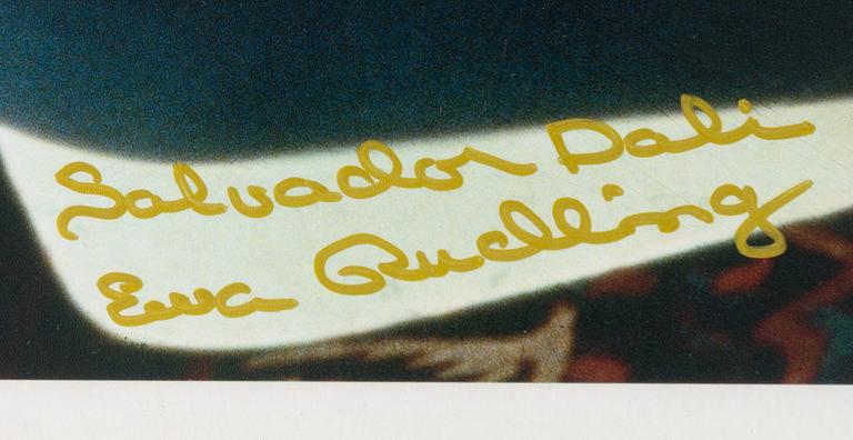 Ewa Rudling, "Joy Nicholson & Salvador Dali, Hotel Meurice, Paris" 1972.