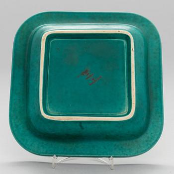 WILHELM KÅGE, A stoneware plate "Argenta", Gustavsberg.