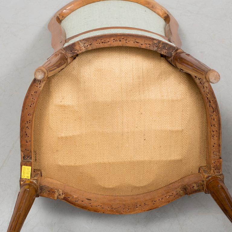 A pair of chairs, circa 1800.