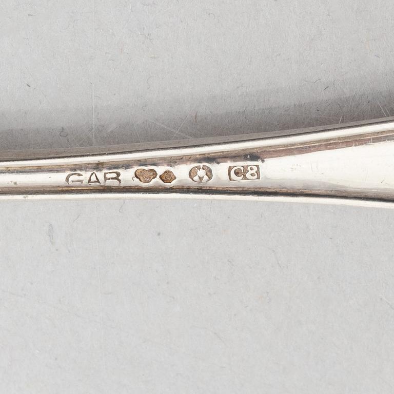 Silver coffee spoons (28 pieces).