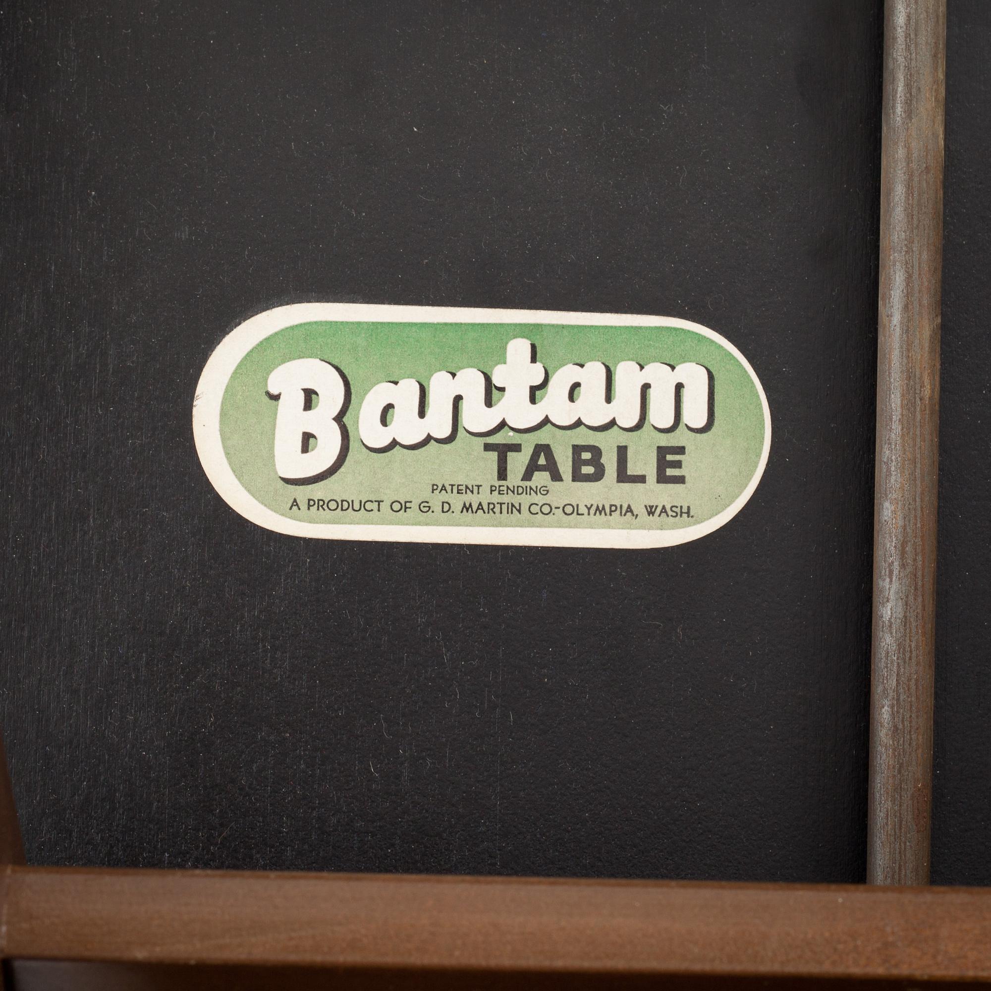 DRINKBORD, 4 st "Bantam table", 4 st. 1900-talets andra hälft.