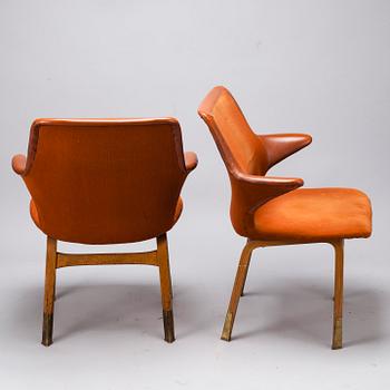 STOLAR, ett par, "Lulu" design Ilmari Tapiovaara, märkta Asko, 1960-tal.