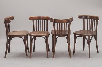 STOLAR, 4 st, bl a Thonet, 1900-talets första hälft.