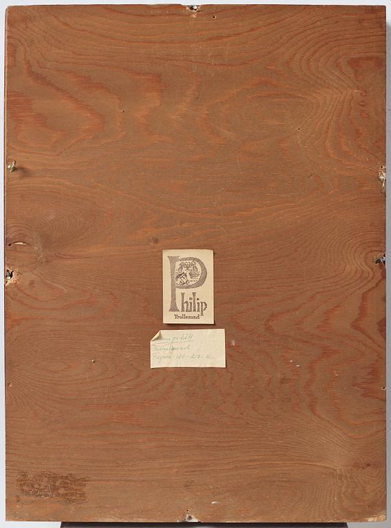 Del av kista, Egypten, Romersk period ca år 126-251 e Kr.