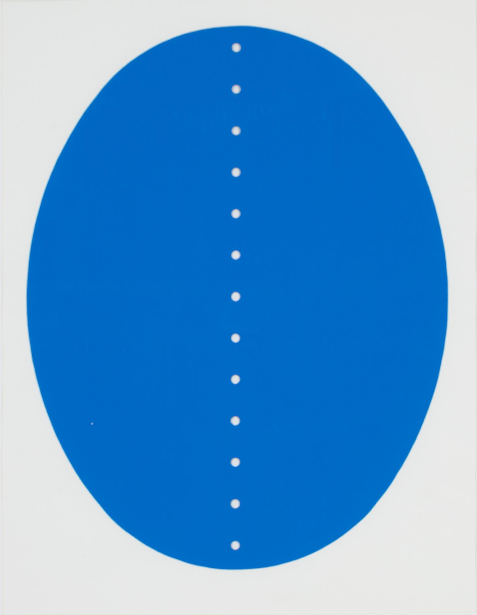Lucio Fontana, after, exhibition poster, silkscreen, Galleria Il Quadro Biella, Torino, ca 1975.