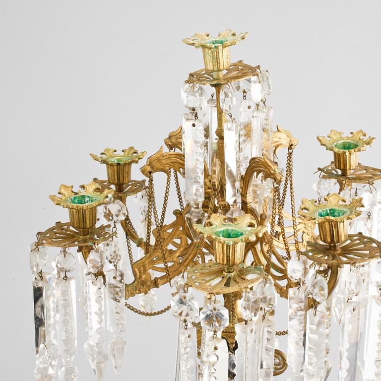 A pair of candelabras, second half of the 19th century.
