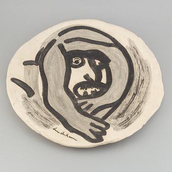 Bengt Lindström, a ceramic dish, signed and numbered BL 4B 3/12.