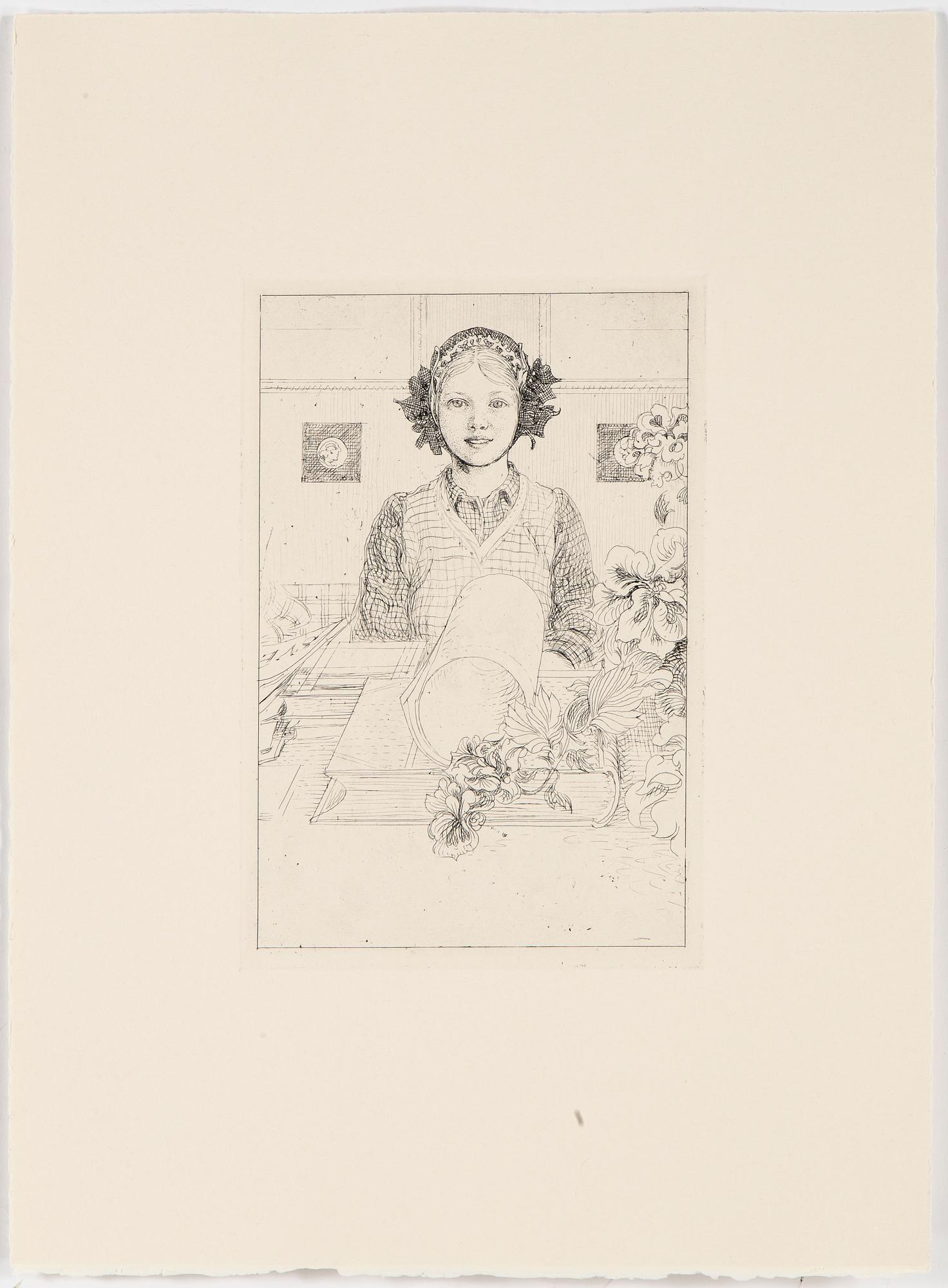 CARL LARSSON, 6 st, gravyrer, Uppsala 1983.