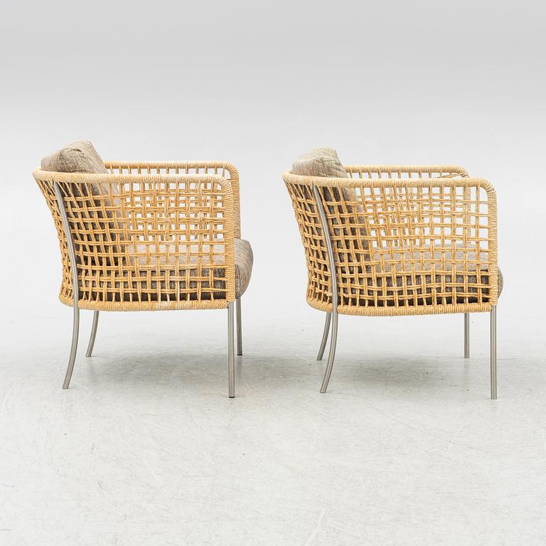 Piero Lissoni, a pair of 'Café Armchair', Living Divani.