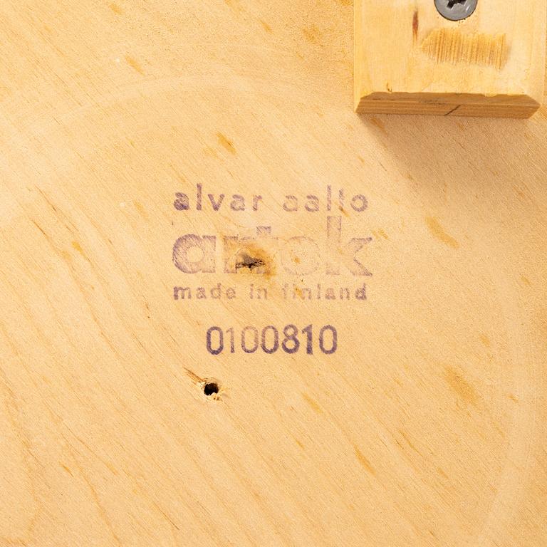 Alvar Aalto, bar stool, K65, Artek, Finland, contemporary production.