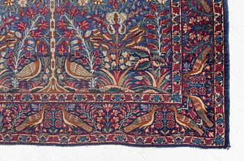 Rug, figural, "Tree of Life", semi-antique, 220x140 cm.