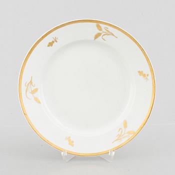 A set of eleven German porcelain plates, Fürstenberg, 19th century.