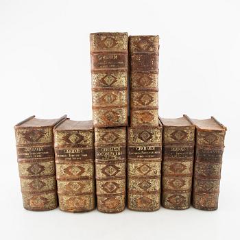 Johann Gerhard, "Locorum Theologicorum...", 9 books in 8 volumes, 1615-22.