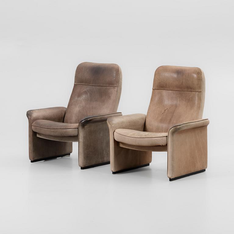 Armchairs, a pair, model "DS 50", De Sede, Switzerland, 1970s.