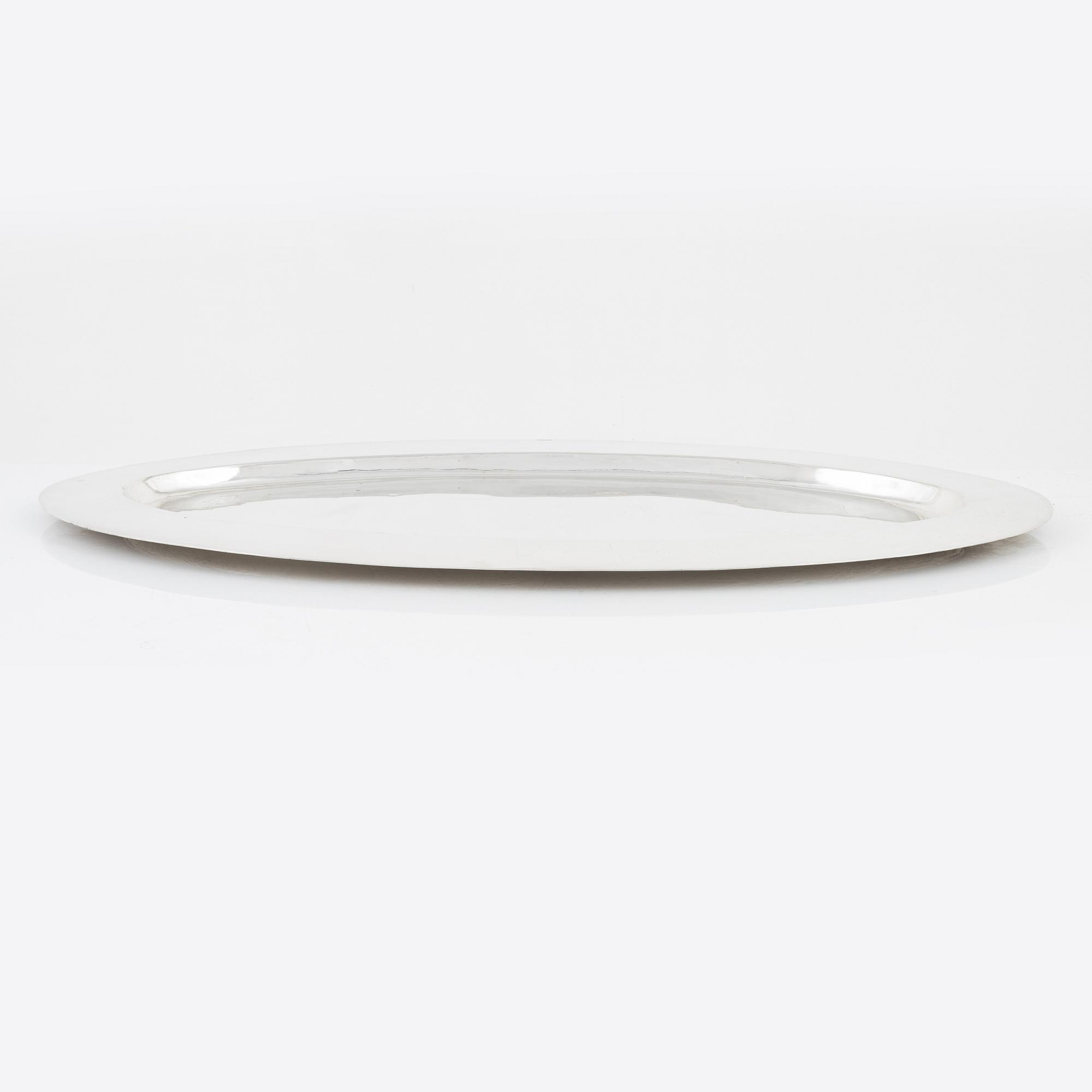 Oscar Frid, bricka, silver, Örebro, 1927.