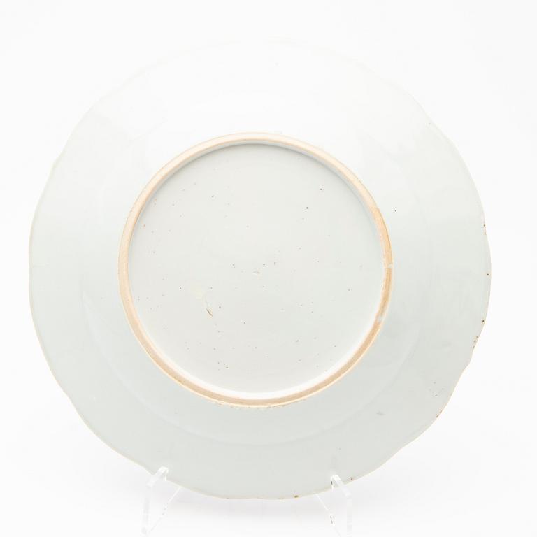 Plates, 4 + 6, China, 17th/18th century.