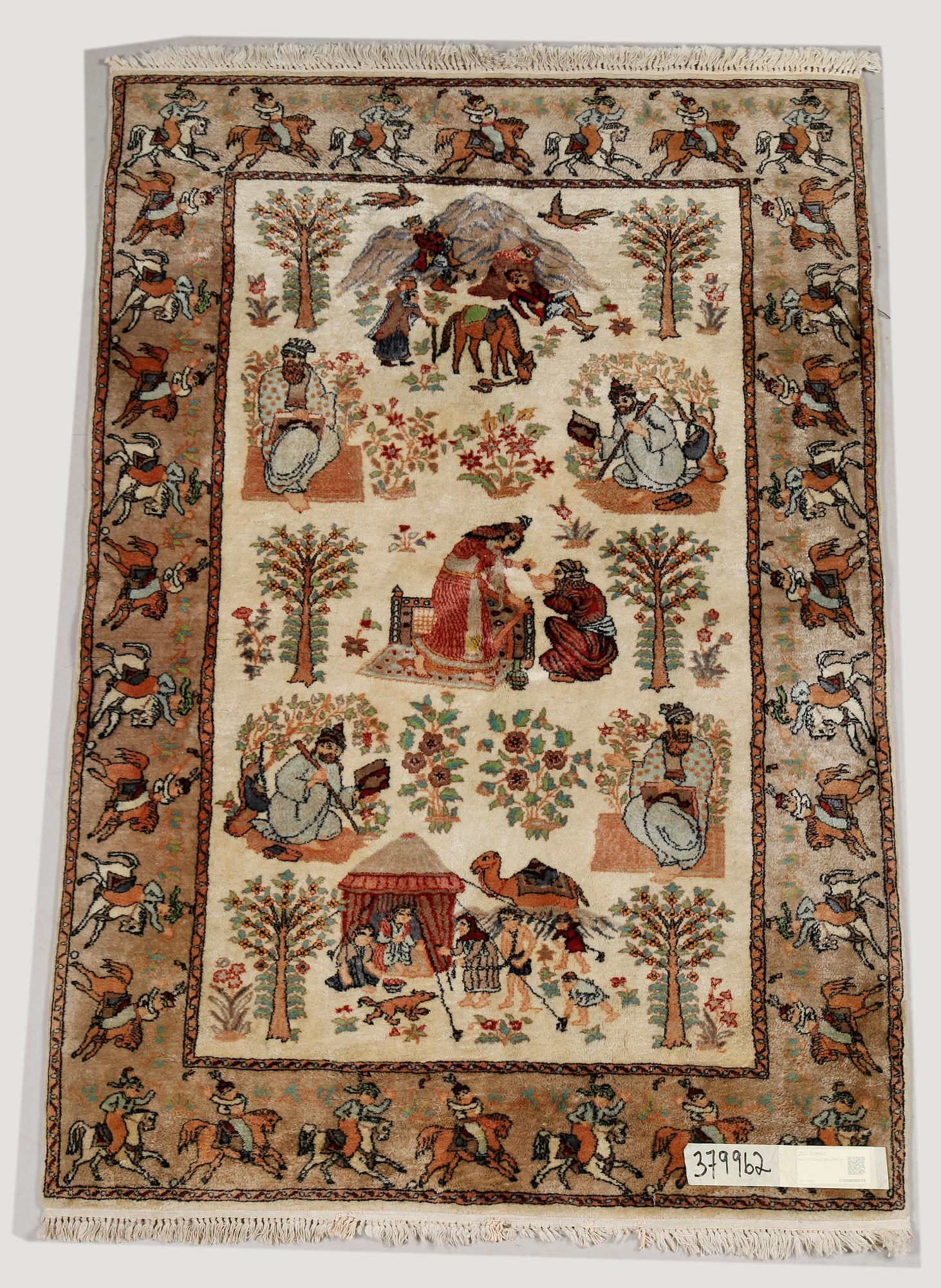 MATTA, Täbriz, figural, 158 x 108 cm.