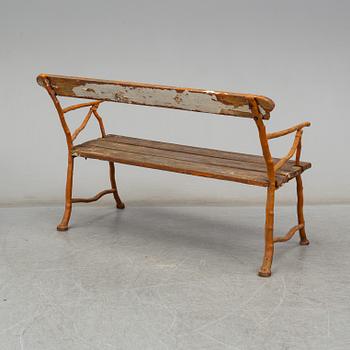 Garden sofa and two armchairs, Bolinder, Stockholm, ca 1900.