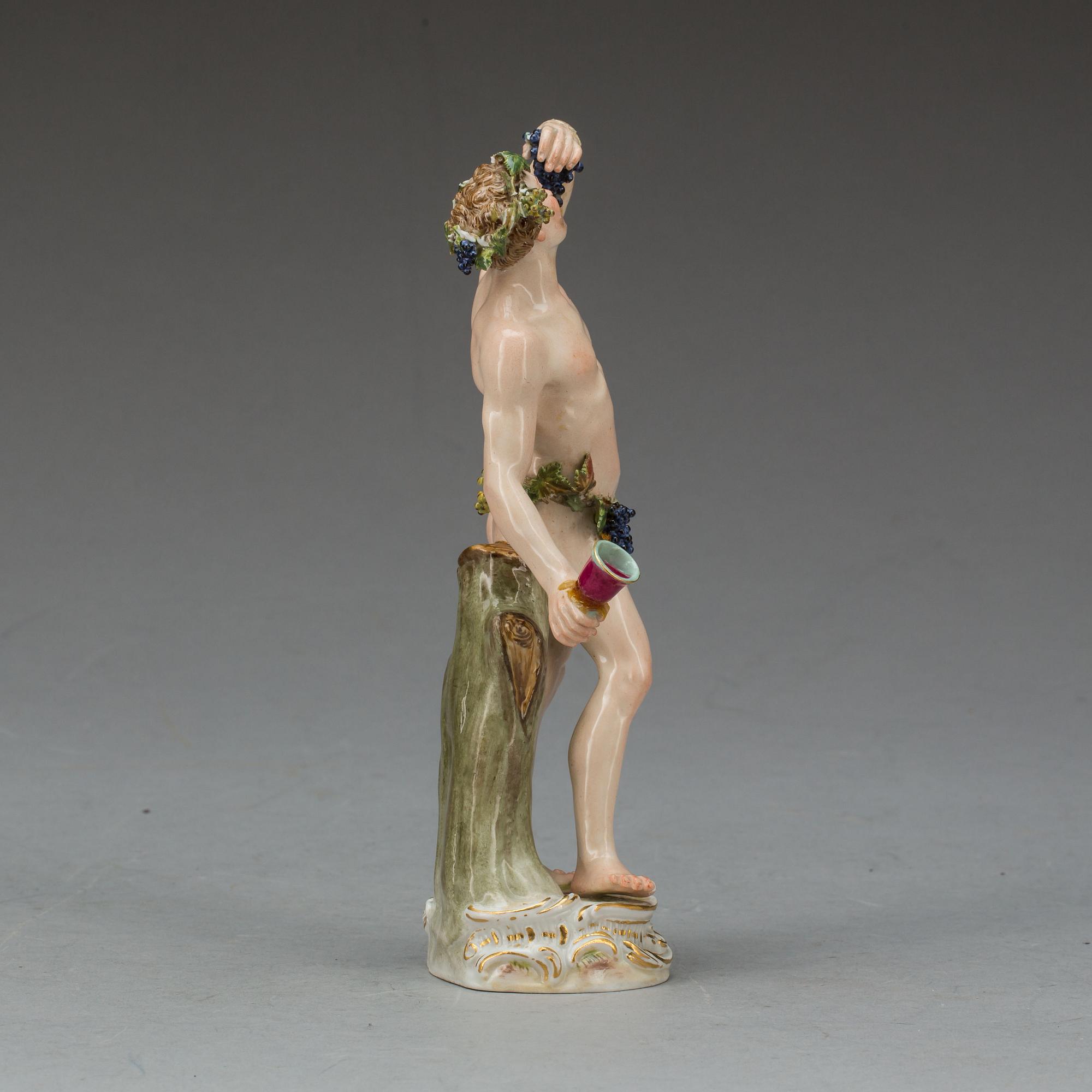 FIGURIN, porslin, Meissen 1800-tal.
