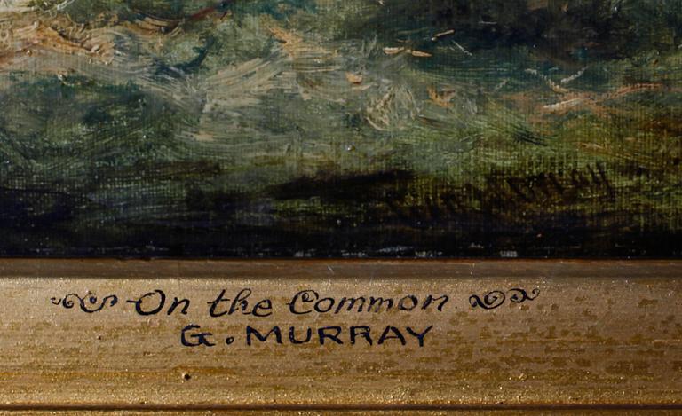 OKÄND KONSTNÄR, olja på duk, signerad Geo Murray, England, 1800-tal.