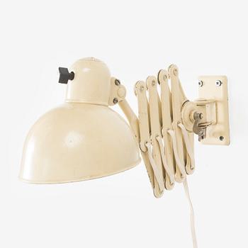 Christian Dell, Vägglampa, Original Kaiser Idell 1940-tal.