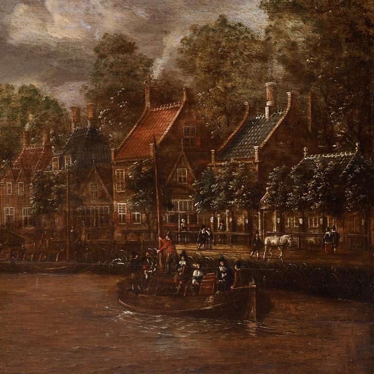 Jacobus Storck, View of the Maarssen on the river Vecht.