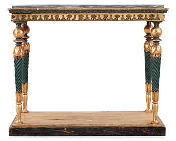 461. A late Gustavian early 19th century console table.