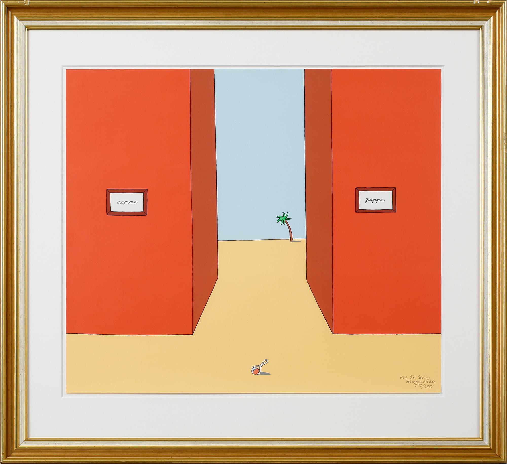 MARIE-LOUISE DE GEER-BERGENSTRÅHLE, färgserigrafi, signerad och numrerad 131/150.