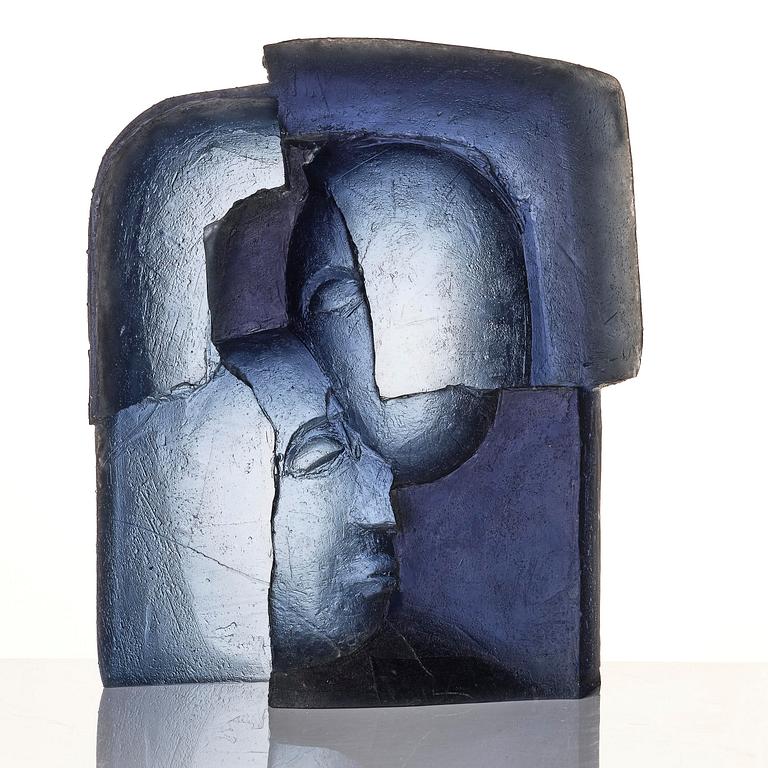 Ann Wolff, a cast glass sculpture, Transjö 1990s.